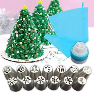 Komplet za dekoracijo božičnih sladic (15 kom)