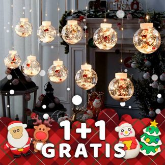 Sijoče božične kroglice 1+1 GRATIS