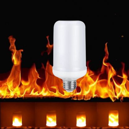 LED žarnica z videzom gorečega plamena
