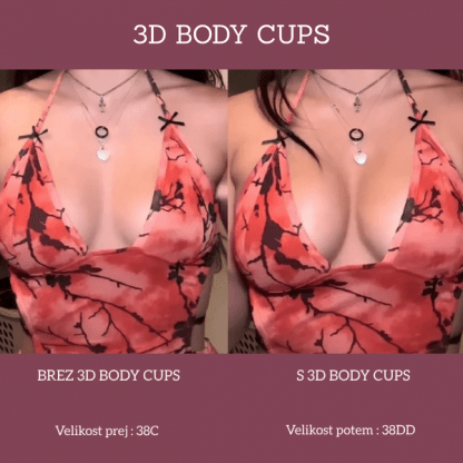 3D Blazinice za dvig prsi - BodyCups