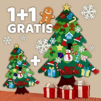 Božična jelka iz filca 1+1 GRATIS